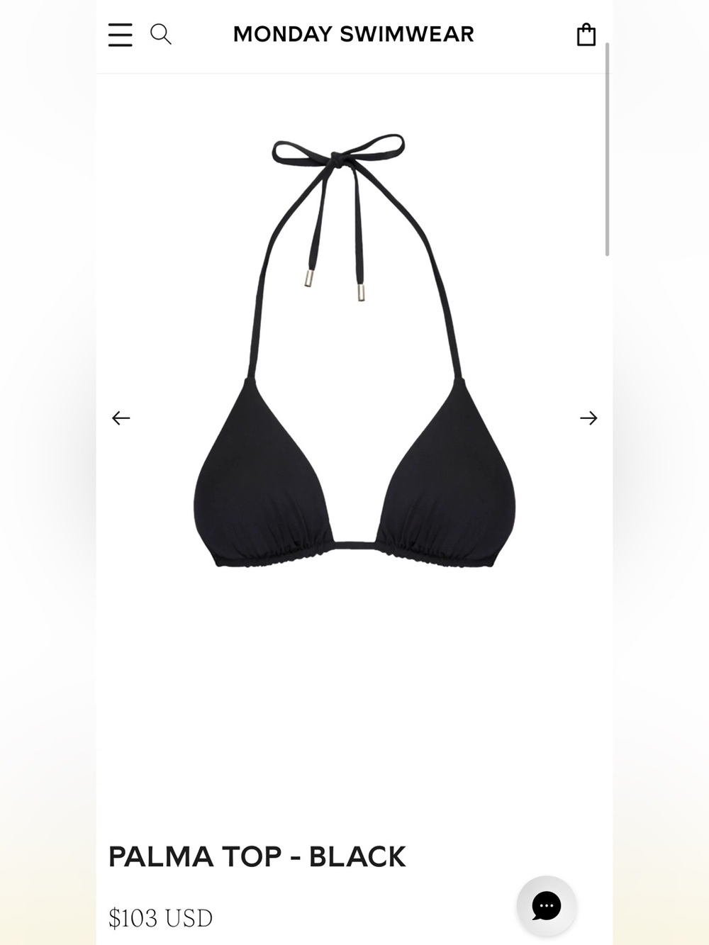 Monday Swimwear Black Women's Bikini Top